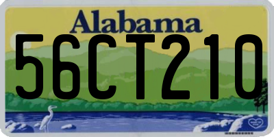 AL license plate 56CT210