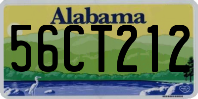 AL license plate 56CT212