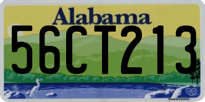 AL license plate 56CT213