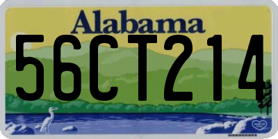 AL license plate 56CT214