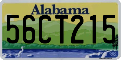AL license plate 56CT215