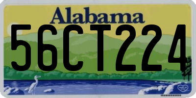 AL license plate 56CT224