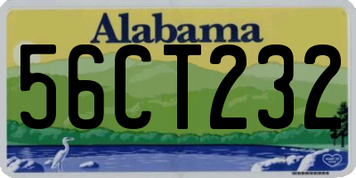 AL license plate 56CT232