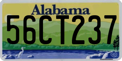 AL license plate 56CT237