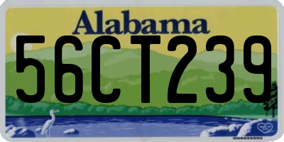 AL license plate 56CT239
