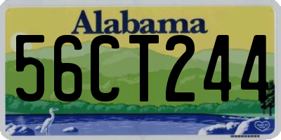 AL license plate 56CT244