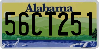 AL license plate 56CT251