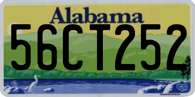 AL license plate 56CT252