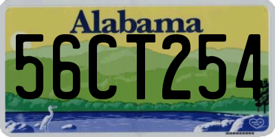 AL license plate 56CT254