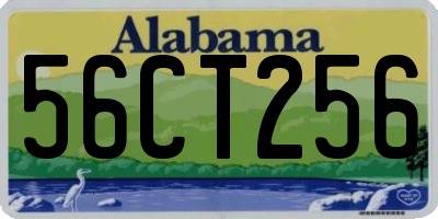 AL license plate 56CT256