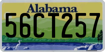 AL license plate 56CT257