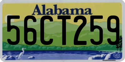 AL license plate 56CT259