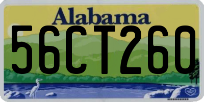 AL license plate 56CT260