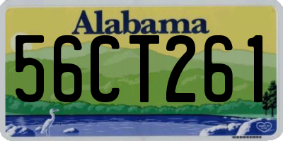 AL license plate 56CT261