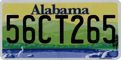 AL license plate 56CT265