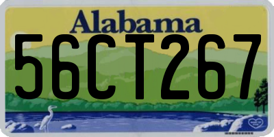 AL license plate 56CT267