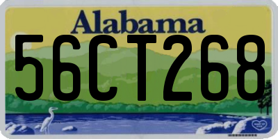 AL license plate 56CT268