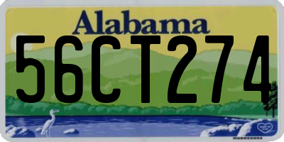 AL license plate 56CT274