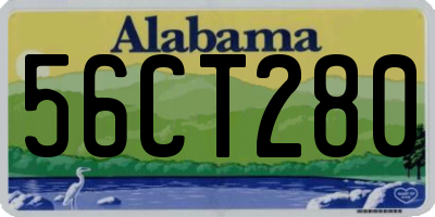 AL license plate 56CT280