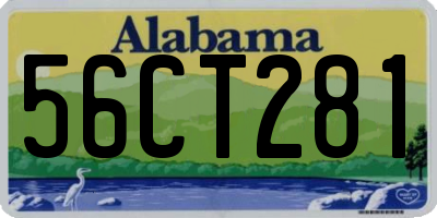 AL license plate 56CT281