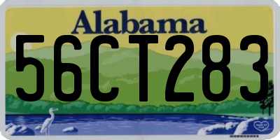 AL license plate 56CT283