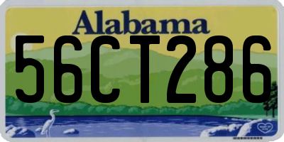 AL license plate 56CT286