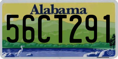 AL license plate 56CT291