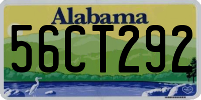 AL license plate 56CT292