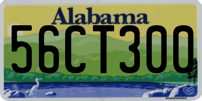 AL license plate 56CT300