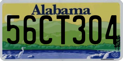 AL license plate 56CT304