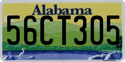 AL license plate 56CT305