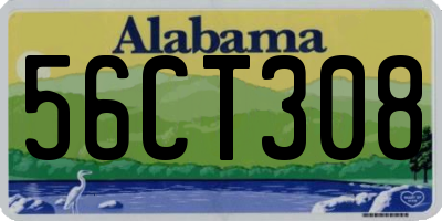 AL license plate 56CT308