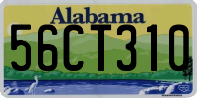 AL license plate 56CT310