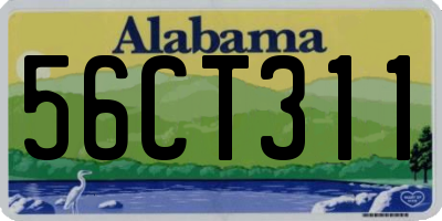 AL license plate 56CT311