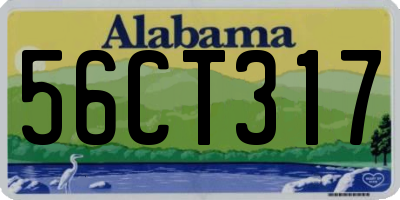 AL license plate 56CT317