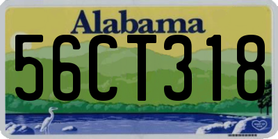 AL license plate 56CT318