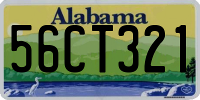 AL license plate 56CT321