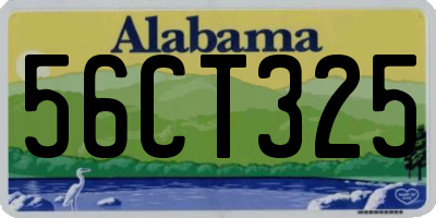 AL license plate 56CT325