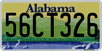 AL license plate 56CT326