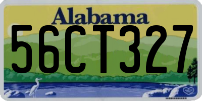 AL license plate 56CT327