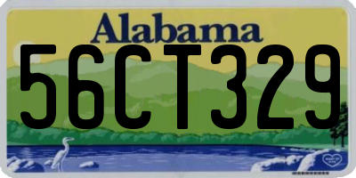 AL license plate 56CT329