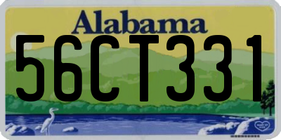 AL license plate 56CT331