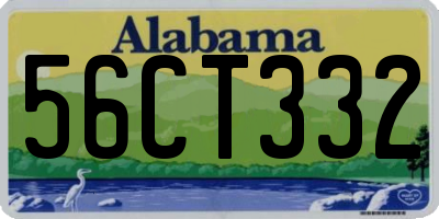 AL license plate 56CT332