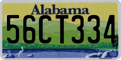 AL license plate 56CT334