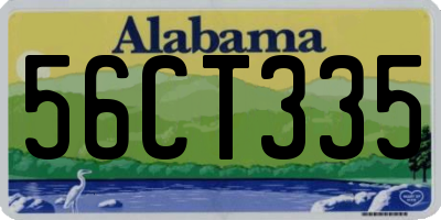 AL license plate 56CT335