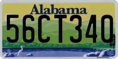 AL license plate 56CT340