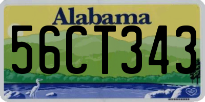 AL license plate 56CT343