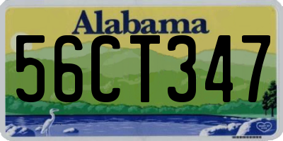AL license plate 56CT347