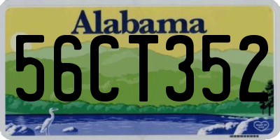 AL license plate 56CT352