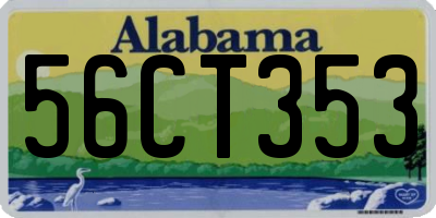 AL license plate 56CT353